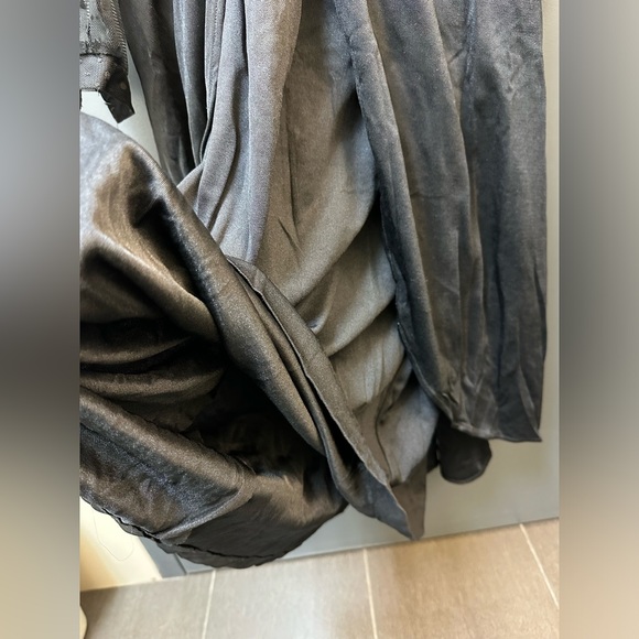 Vintage Sheer Fit & Flare Knee Length Little Black Dress - Picture 5 of 8